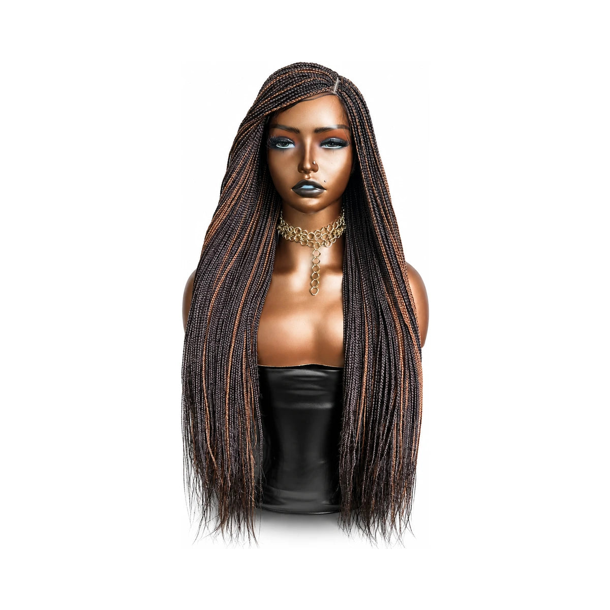 Colour Combo 33/30 Side Part/Mid Closure Small Box Braids