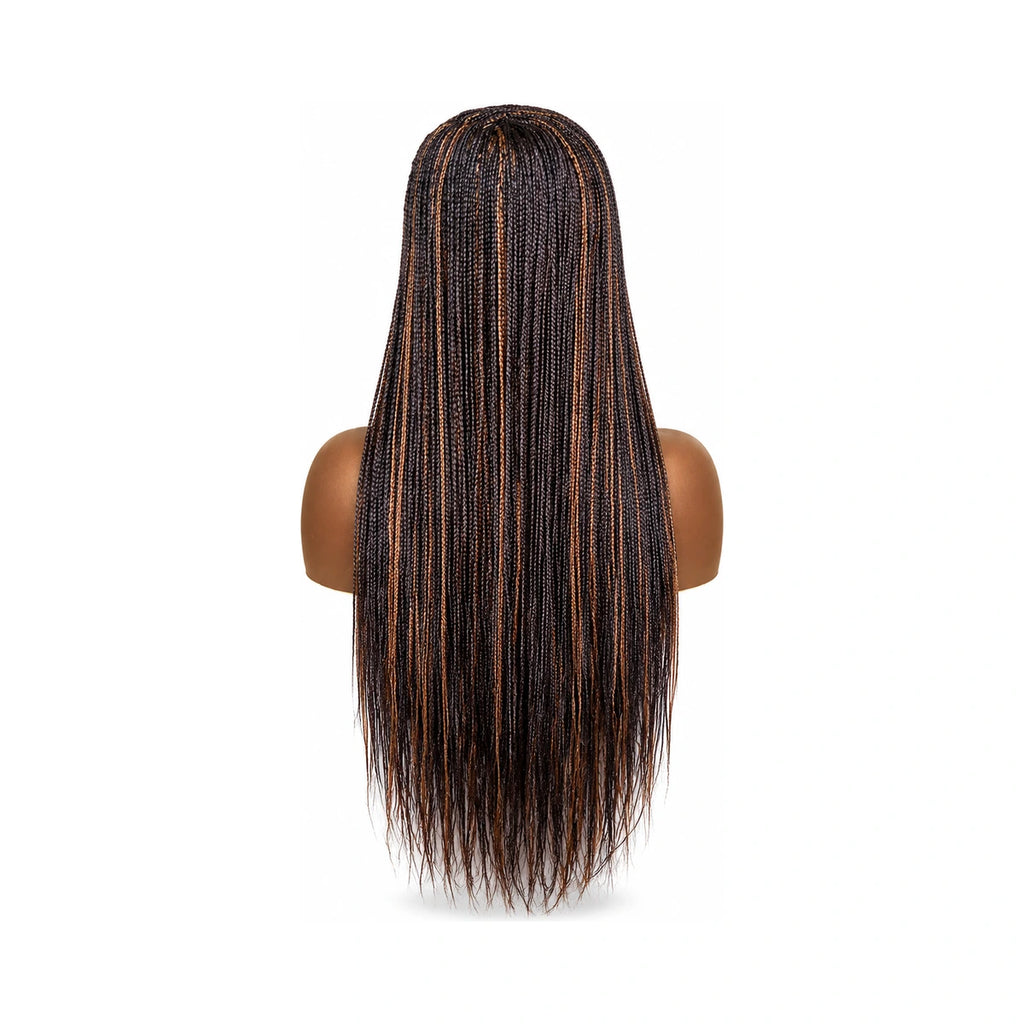 Colour Combo 33/30 Side Part/Mid Closure Small Box Braids