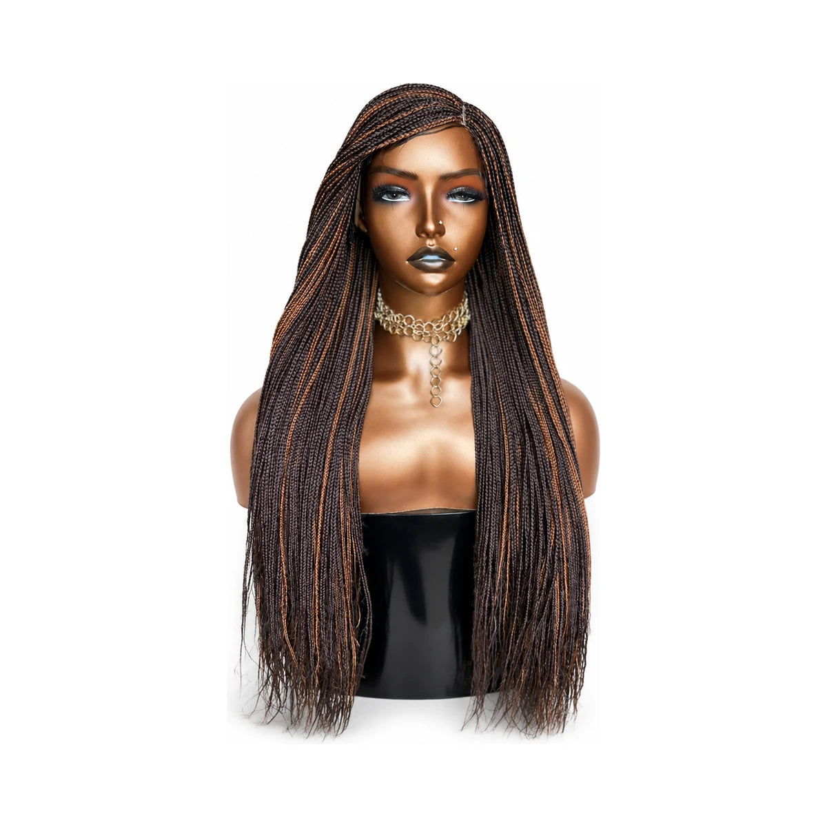Colour Combo 33/30 Side Part/Mid Closure Small Box Braids