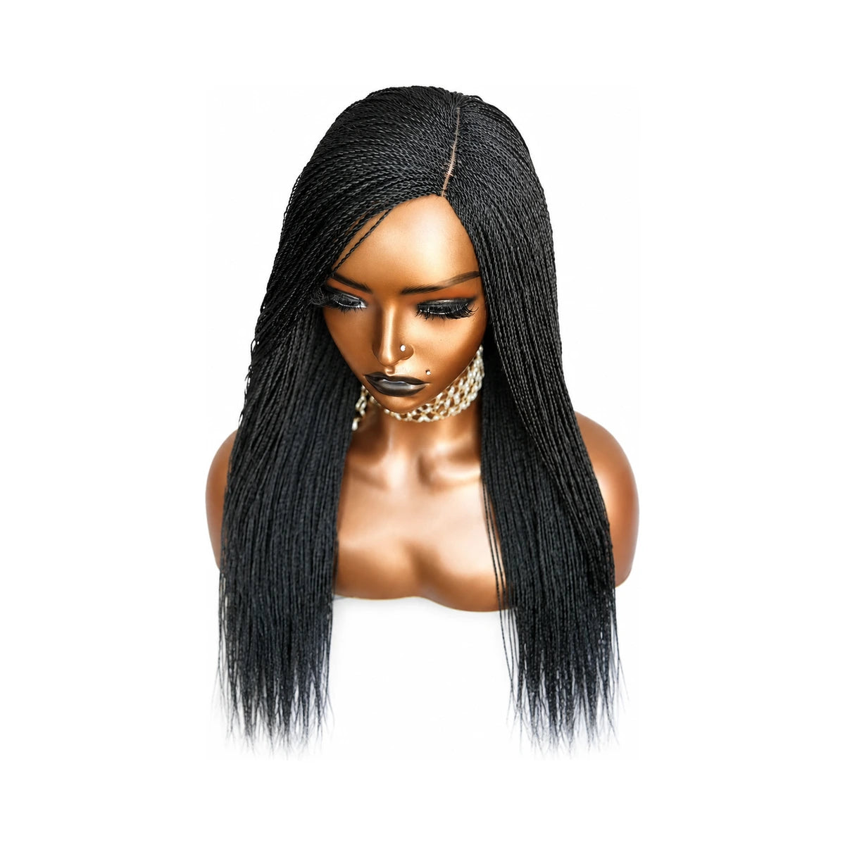 Side Part/Mid Part Closure Nano Twist Braids