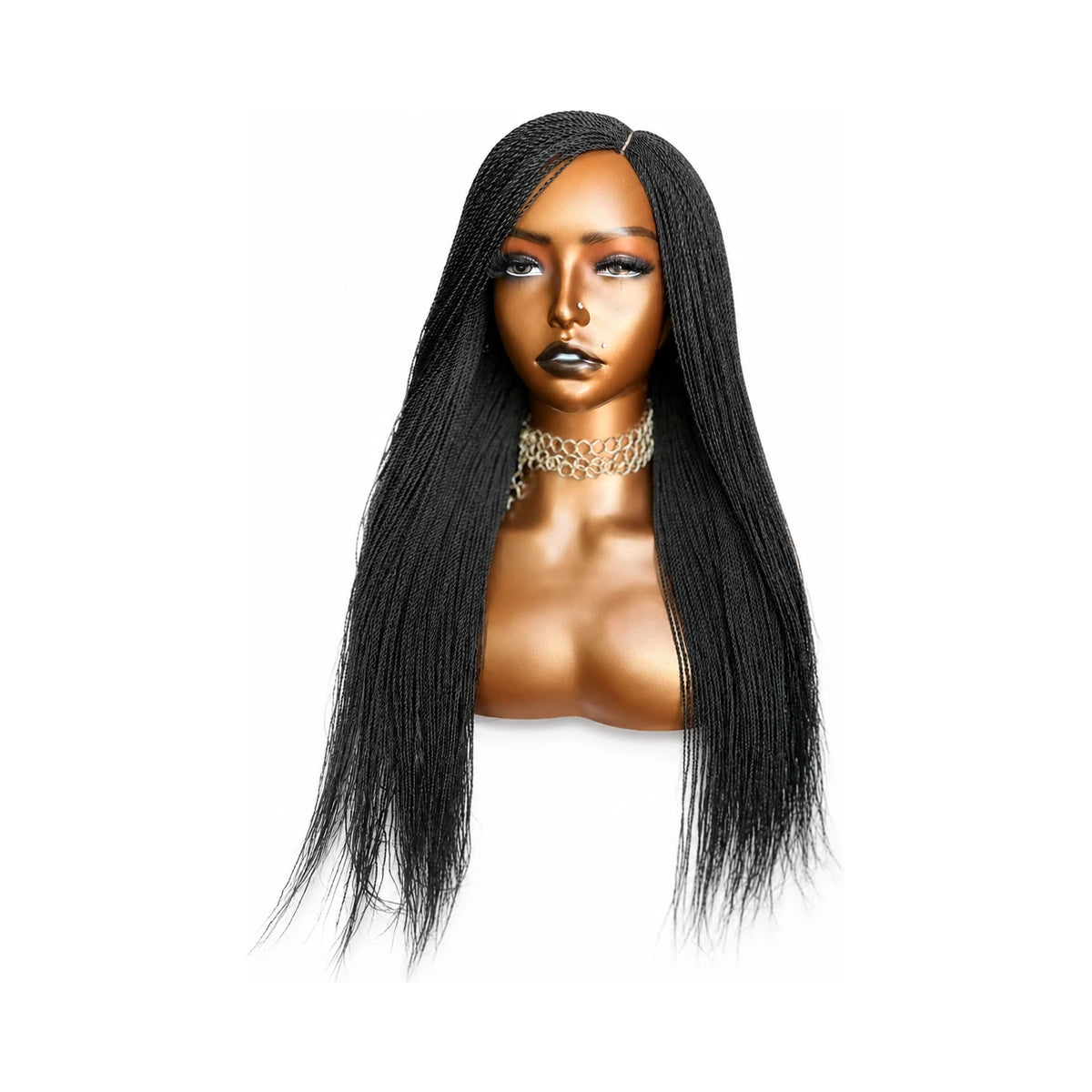 Side Part/Mid Part Closure Nano Twist Braids