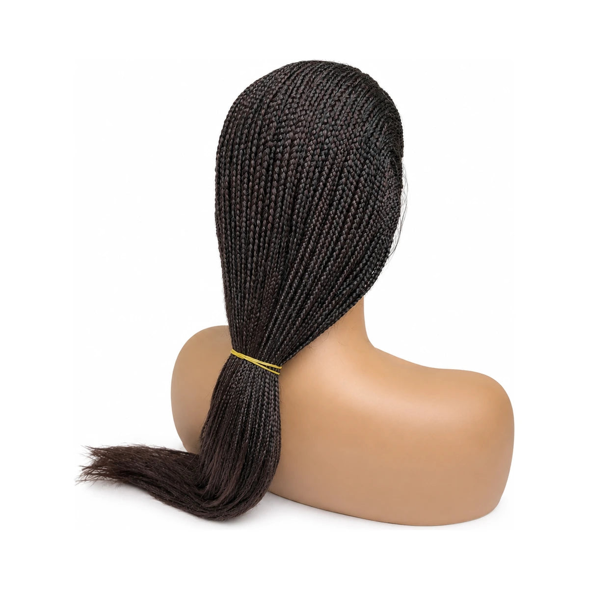 Side Part/Mid Closure Conrow with Box Braids
