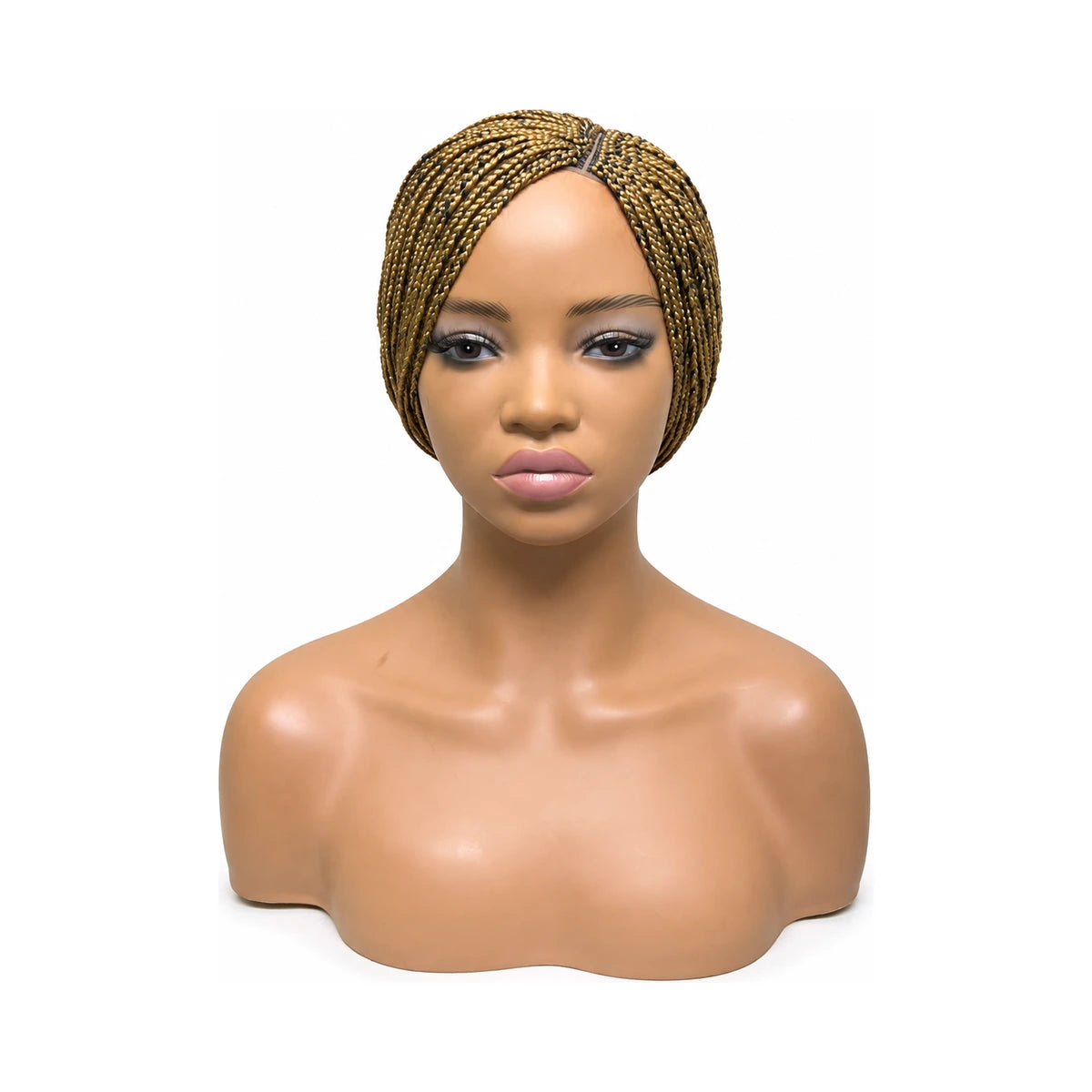 Side Part/Mid Closure Small Box Braids