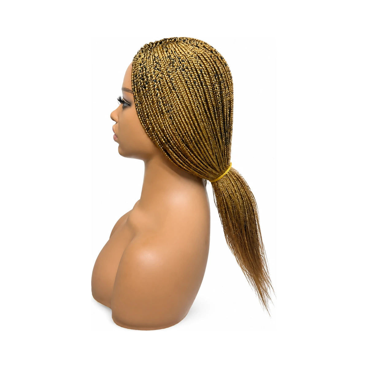 Side Part/Mid Closure Small Box Braids