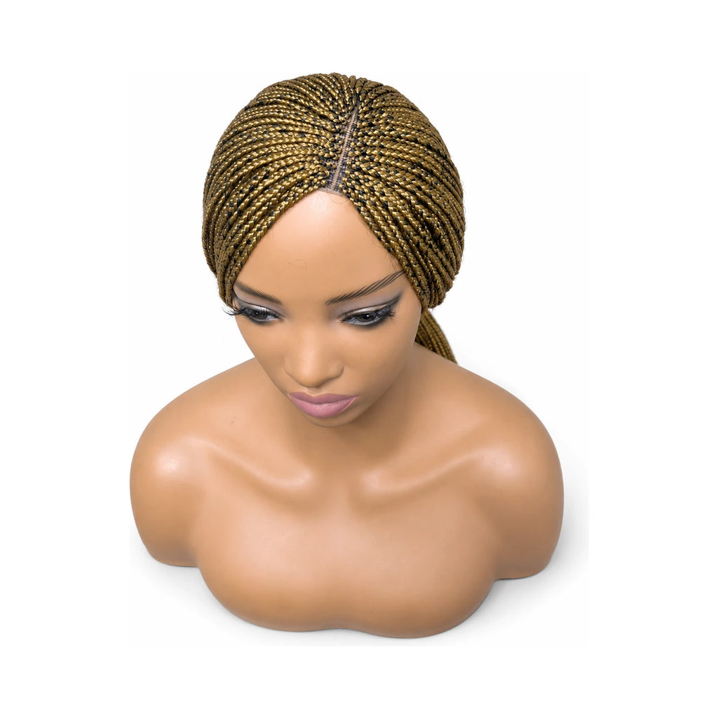 Side Part/Mid Closure Small Box Braids